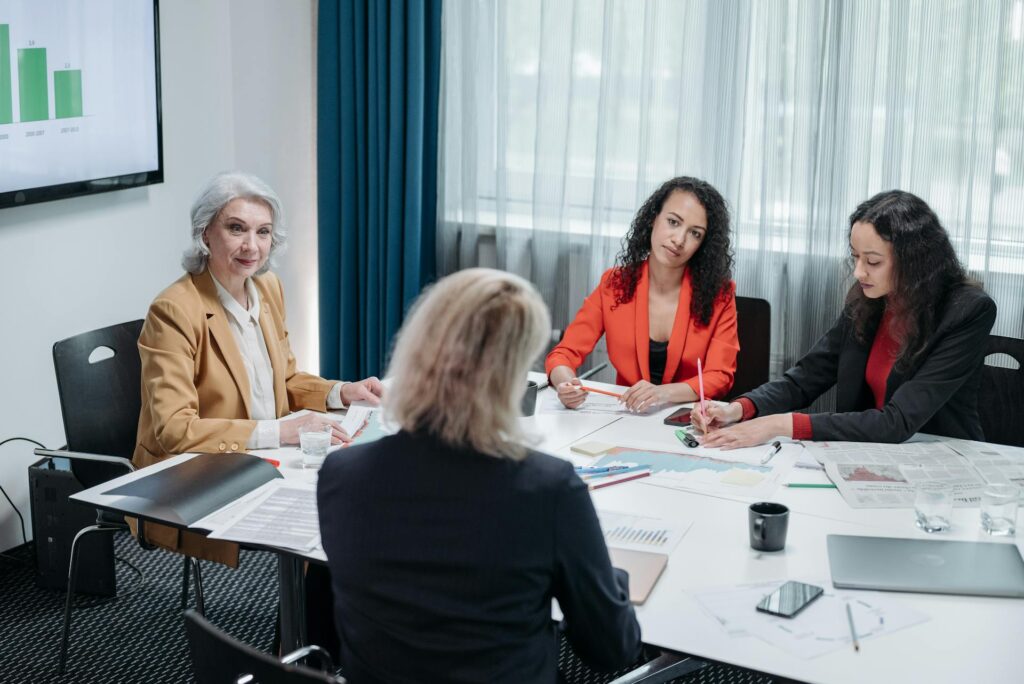meeting women office Impact organization Measure